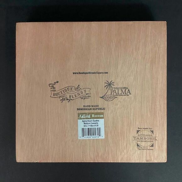 Aging Room - Maduro Quattro - Concerto - Empty Cigar Box - Slide Top - Red - Picture 3 of 9